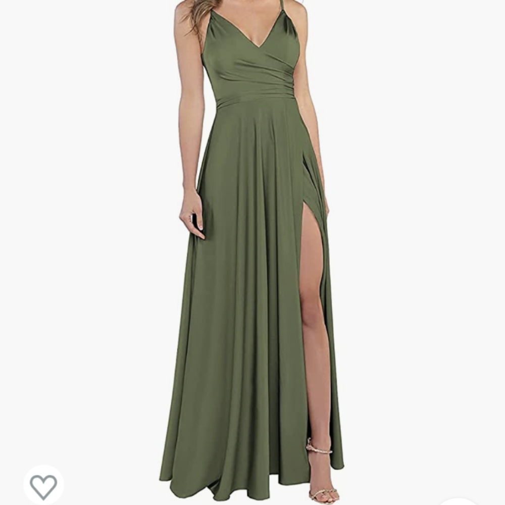 Bridesmaid Dress olive green size 12
